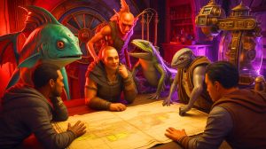 Illustration of the strategic RPG game "Beaten Path" developed by Peacebreak Studio.