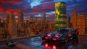 Illustration of Lego Batman: Legacy of the Dark Knight game scene.