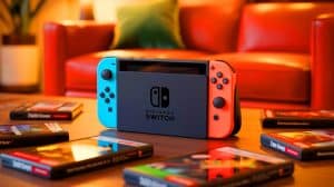 Illustration of Nintendo's Switch 2 console and its impact on the gaming industry.