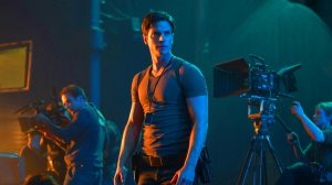 Illustration of Zach Cregger directing a new Resident Evil movie with his unique storytelling approach.
